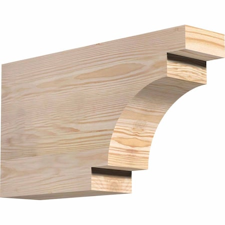 Ekena Millwork Mediterranean Rough Sawn Rafter Tail, Douglas Fir, 4"W x 10"H x 18"L RFT04X10X18MED00RDF